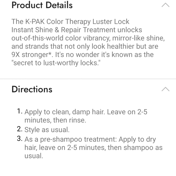 Joico K-Pak C.T. Luster Lock Instant Shine & Repair Treatment - Picture 4 of 6